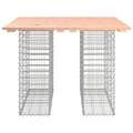 Miniatyrbillede 5 af 8: vidaXL havebænk med gabiondesign 100x102x72 cm massivt douglasgran