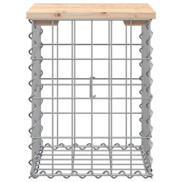 vidaXL Puutarhapenkki kivikori tyyli 33x31x42 cm täysi mänty