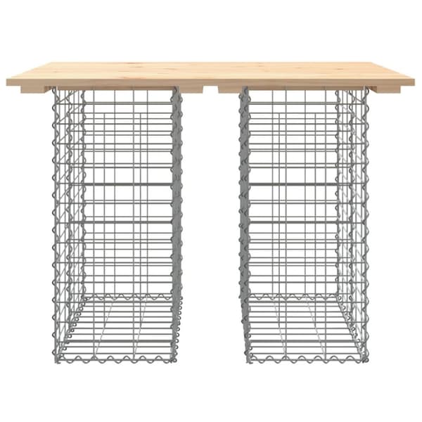 vidaXL Hagebenk gabiondesign 100x70x72 cm heltre furu