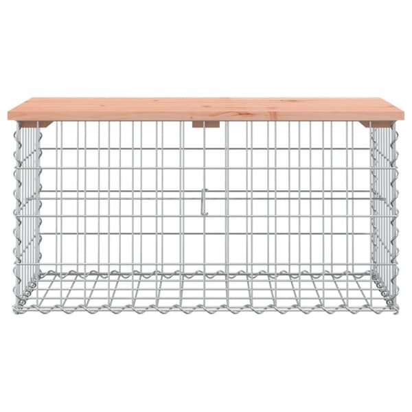 vidaXL Puutarhapenkki kivikori tyyli 83x44x42 cm täysi douglaskuusi