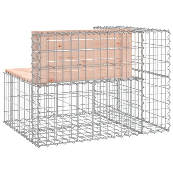vidaXL Hagebenk gabiondesign 92x71x65,5 cm heltre douglasgran