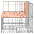 Miniatyrbillede 4 af 8: vidaXL havebænk med gabiondesign 92x71x65,5 cm massivt douglasgran