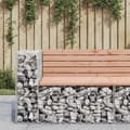 Miniatyrbillede 1 af 8: vidaXL havebænk med gabiondesign 92x71x65,5 cm massivt douglasgran