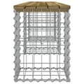 Miniatyrbillede 4 af 8: vidaXL havebænk med gabiondesign 203x31x42 cm imprægneret fyrretræ