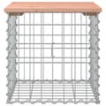 Miniatyrbild 3 av 8: vidaXL Trädgårdsbänk gabion-design 43x44x42 cm massivt douglasträ