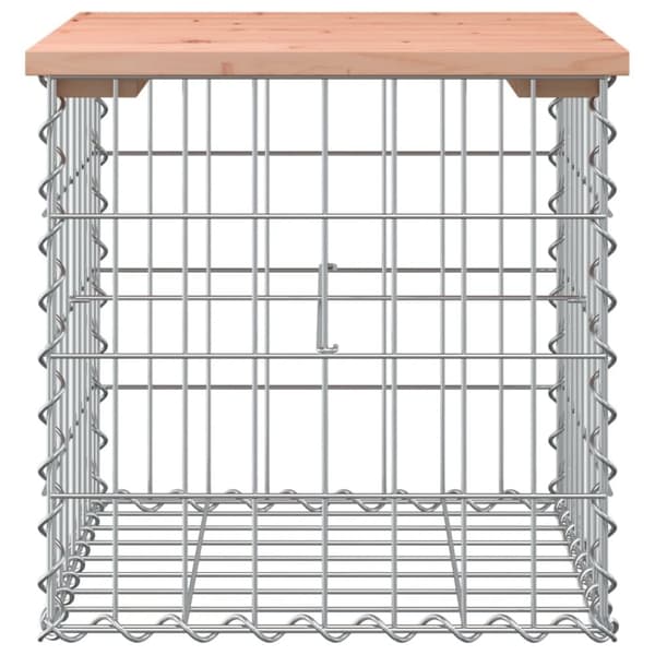 vidaXL Trädgårdsbänk gabion-design 43x44x42 cm massivt douglasträ