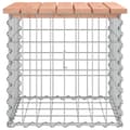 Miniatyrbild 4 av 8: vidaXL Trädgårdsbänk gabion-design 43x44x42 cm massivt douglasträ