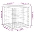 Miniatyrbild 8 av 8: vidaXL Trädgårdsbänk gabion-design 43x44x42 cm massivt douglasträ