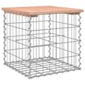 Miniatyrbild 2 av 8: vidaXL Trädgårdsbänk gabion-design 43x44x42 cm massivt douglasträ