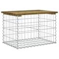 Miniatyrbilde 5 av 8: vidaXL Hagebenk gabiondesign 63x44x42 cm impregnert furu