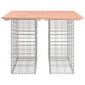 Miniatyrbillede 3 af 8: vidaXL havebænk med gabiondesign 100x102x72 cm massivt douglasgran