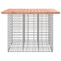 Miniatyrbillede 4 af 8: vidaXL havebænk med gabiondesign 100x102x72 cm massivt douglasgran
