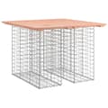 Miniatyrbillede 2 af 8: vidaXL havebænk med gabiondesign 100x102x72 cm massivt douglasgran