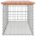 Miniatyrbillede 4 af 8: vidaXL havebænk med gabiondesign 103x44x42 cm massivt douglasgran