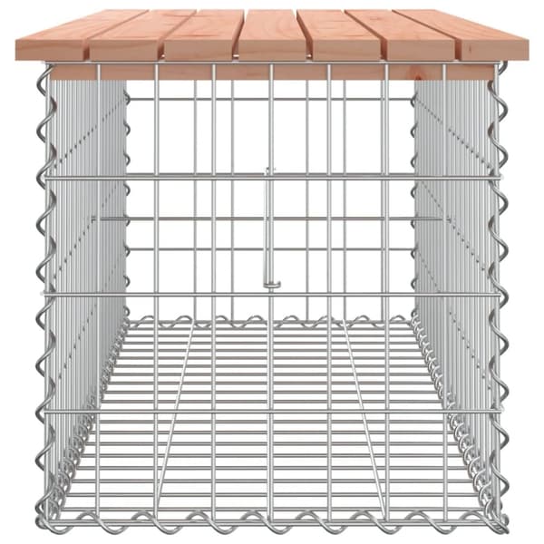 vidaXL havebænk med gabiondesign 103x44x42 cm massivt douglasgran