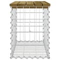 Miniatyrbillede 4 af 8: vidaXL havebænk med gabiondesign 63x31,5x42 cm imprægneret fyrretræ
