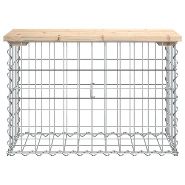vidaXL Puutarhapenkki kivikori tyyli 63x31,5x42 cm täysi mänty