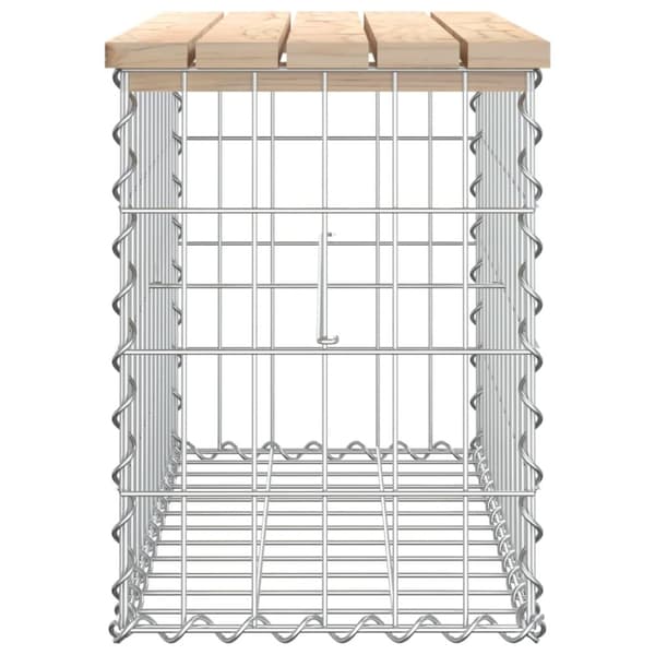vidaXL Puutarhapenkki kivikori tyyli 63x31,5x42 cm täysi mänty