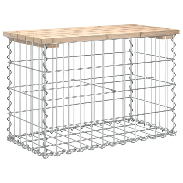 vidaXL Puutarhapenkki kivikori tyyli 63x31,5x42 cm täysi mänty