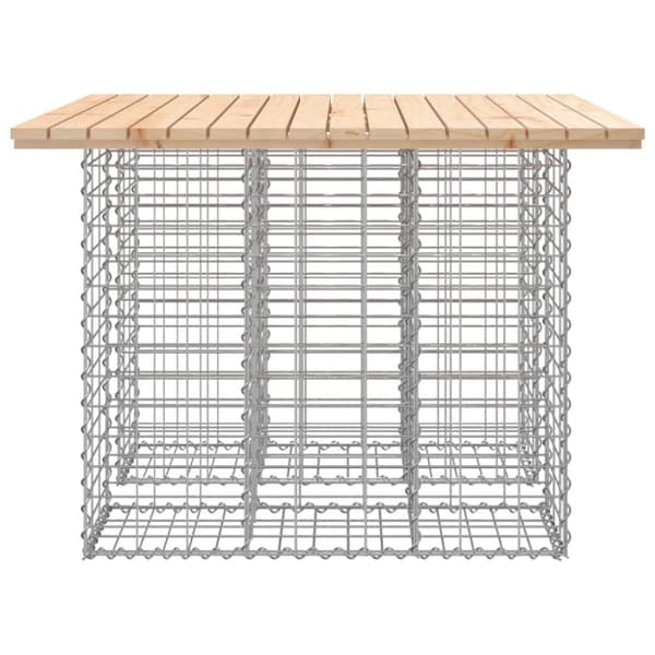 vidaXL Puutarhapenkki kivikori tyyli 100x102x72 cm täysi mänty