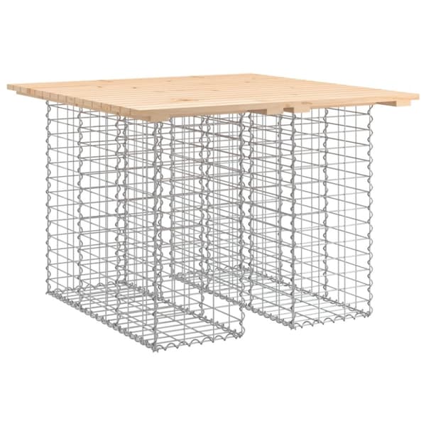 vidaXL Puutarhapenkki kivikori tyyli 100x102x72 cm täysi mänty