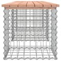 Miniatyrbillede 4 af 8: vidaXL havebænk med gabiondesign 203x44x42 cm massivt douglasgran