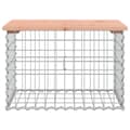 Miniatyrbillede 3 af 8: vidaXL havebænk med gabiondesign 63x44x42 cm massivt douglasgran
