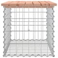 Miniatyrbillede 4 af 8: vidaXL havebænk med gabiondesign 63x44x42 cm massivt douglasgran