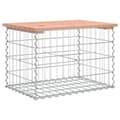 Miniatyrbillede 5 af 8: vidaXL havebænk med gabiondesign 63x44x42 cm massivt douglasgran