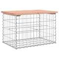 Miniatyrbillede 2 af 8: vidaXL havebænk med gabiondesign 63x44x42 cm massivt douglasgran