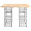 Miniatyrbilde 3 av 8: vidaXL Hagebenk gabiondesign 100x102x72 cm heltre furu
