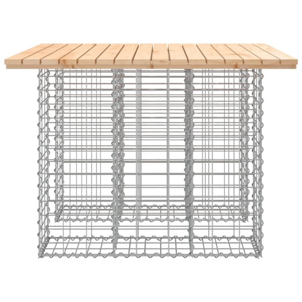 vidaXL Hagebenk gabiondesign 100x102x72 cm heltre furu