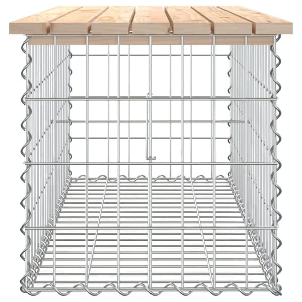 vidaXL Hagebenk gabiondesign 103x44x42 cm heltre furu