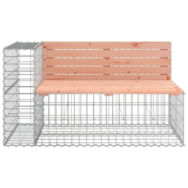 vidaXL Hagebenk gabiondesign 347x71x65,5 cm heltre douglasgran
