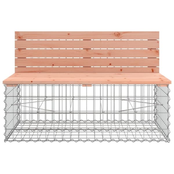 vidaXL Hagebenk gabiondesign 347x71x65,5 cm heltre douglasgran