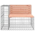 Miniatyrbilde 4 av 9: vidaXL Hagebenk gabiondesign 287x71x65,5 cm heltre douglasgran