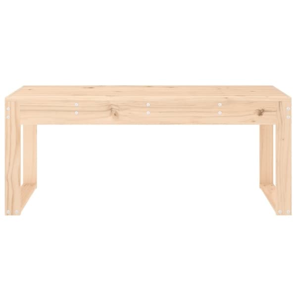 vidaXL havebænk 110x38x45 cm massivt fyrretræ