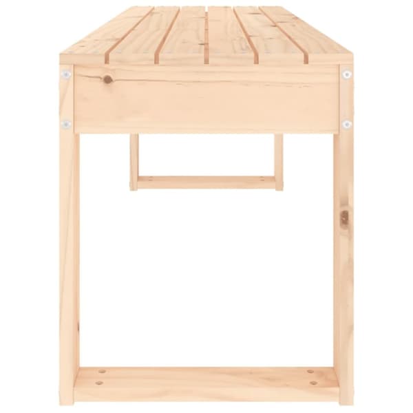 vidaXL havebænk 110x38x45 cm massivt fyrretræ