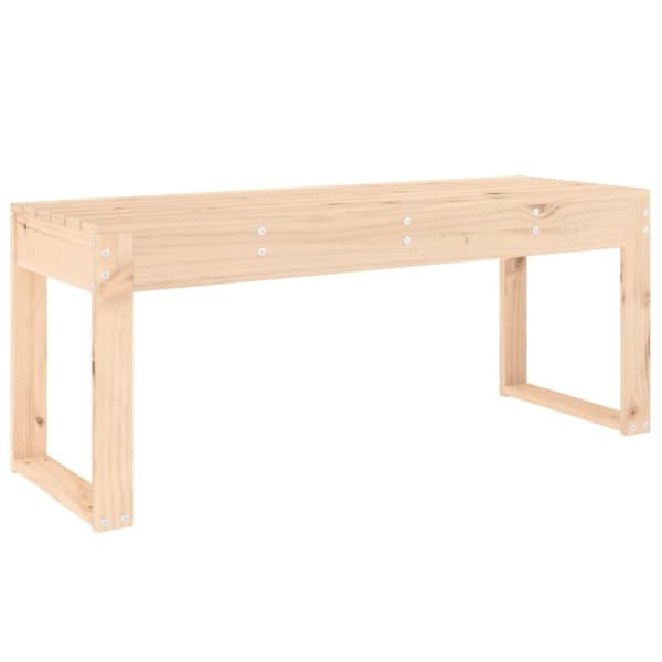 vidaXL havebænk 110x38x45 cm massivt fyrretræ