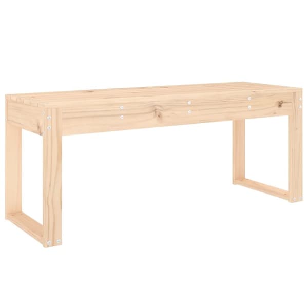vidaXL havebænk 110x38x45 cm massivt fyrretræ