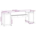 Miniatyrbilde 9 av 9: vidaXL Plantebenk 180x36x63 cm heltre douglasgran