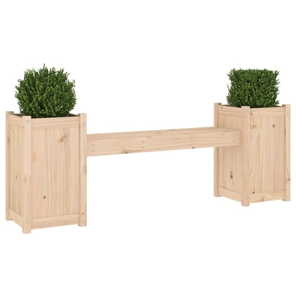 vidaXL Plantebenk 180x36x63 cm heltre furu