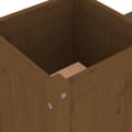 Miniatyrbillede 7 af 9: vidaXL bænk med plantekasser 180x36x63 cm massivt fyr gyldenbrun