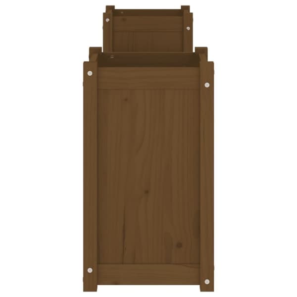 vidaXL Plantebenk honningbrun 180x36x63 cm heltre furu