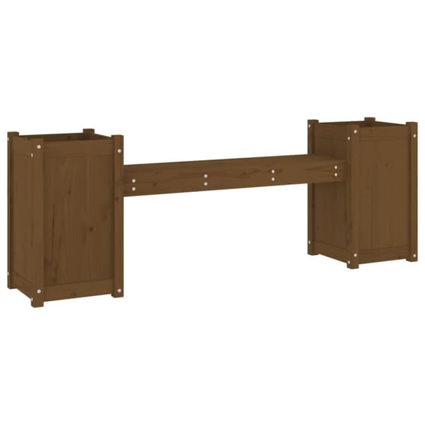 vidaXL Plantebenk honningbrun 180x36x63 cm heltre furu