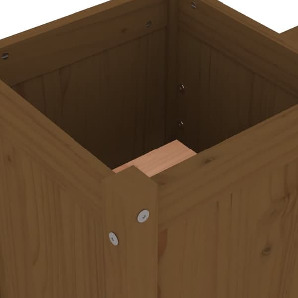vidaXL Plantebenk honningbrun 180x36x63 cm heltre furu