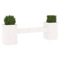 Miniatyrbilde 3 av 9: vidaXL Plantebenk hvit 184,5x39,5x56,5 cm heltre furu