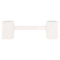 Miniatyrbilde 4 av 9: vidaXL Plantebenk hvit 184,5x39,5x56,5 cm heltre furu