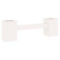 Miniatyrbilde 6 av 9: vidaXL Plantebenk hvit 184,5x39,5x56,5 cm heltre furu