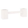 Miniatyrbilde 2 av 9: vidaXL Plantebenk hvit 184,5x39,5x56,5 cm heltre furu